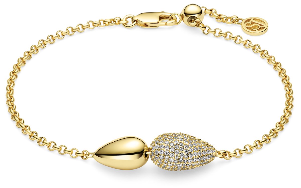 SIF JAKOBS JEWELLERY GOCCIA DUE BRACELET SJ-B2589-CZ-YG