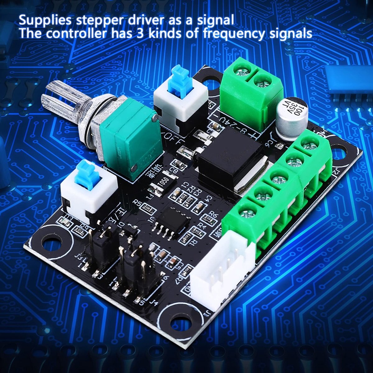 Dailygoods- Stappenmotor Controller - Puls Signaalgenerator - Positieve/Negatieve Rotatiecontrole - Aandrijfregelaar - Kunststof - Afmetingen 38,6 x 58 mm - Motorcontroller