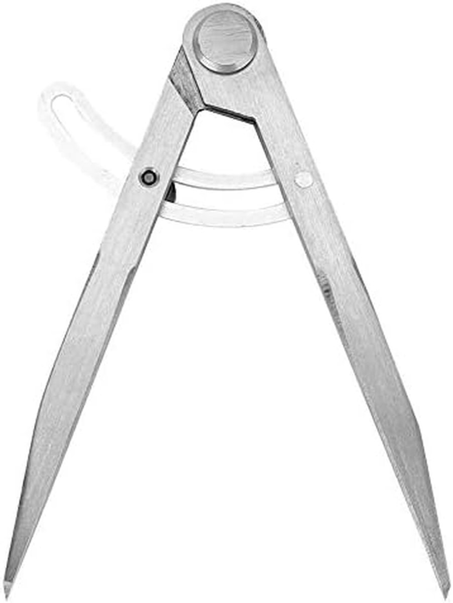 Leer Kompas - Verstelbare Passer - Precisie Tekenen - Met Potloodhouder - 6.1 Inch - Zwart