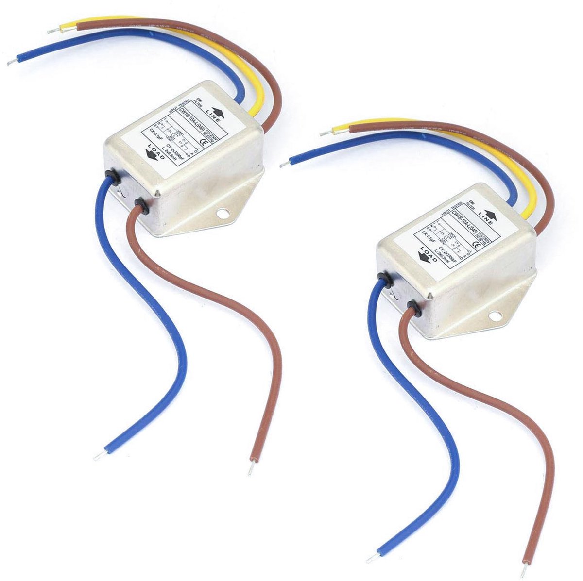 Dailygoods - 2 Stuks EMI Filter voor Elektromagnetische Interferentie