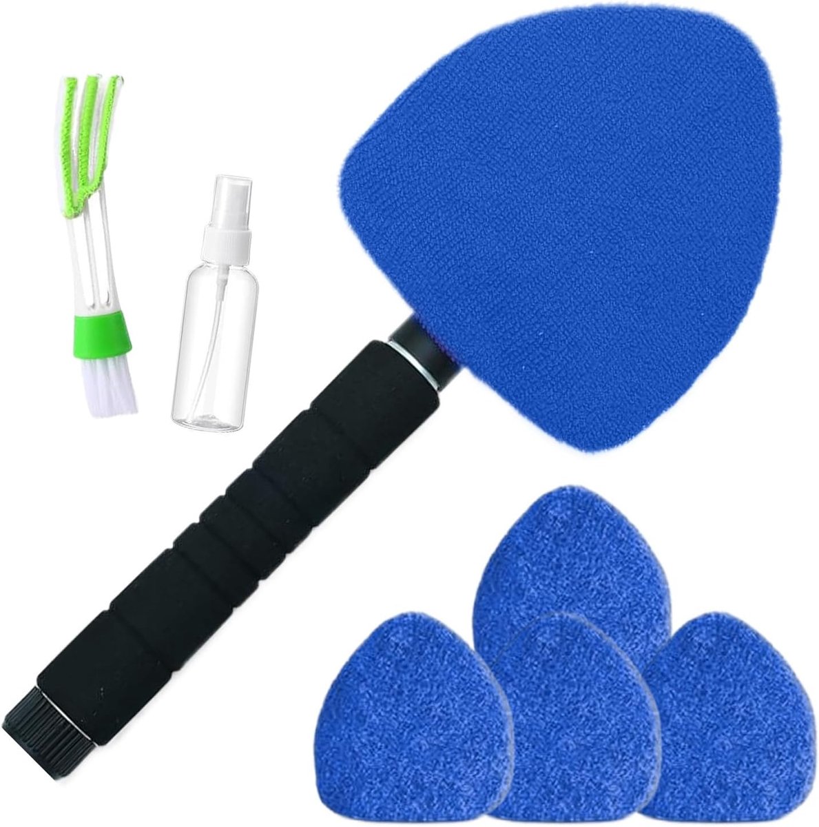 Ruitenreiniger Gereedschap - Auto Reiniger - Streeploos Reinigen - 180 Graden Draaibaar - 41-57 cm Uitschuifbaar - Blauw