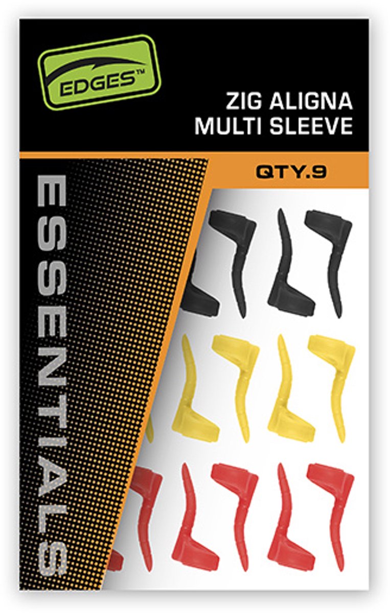 Fox Edges Essentials Zig Aligna Multi Sleeve Kit – 9 Sleeves voor Zig Rigs