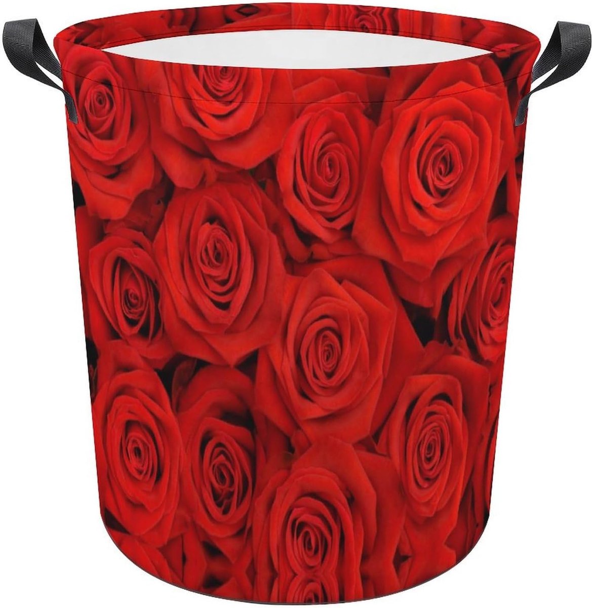 Wasmand Opbergmand Kleding Opbergen Waterdichte Coating 44x44 cm Rood