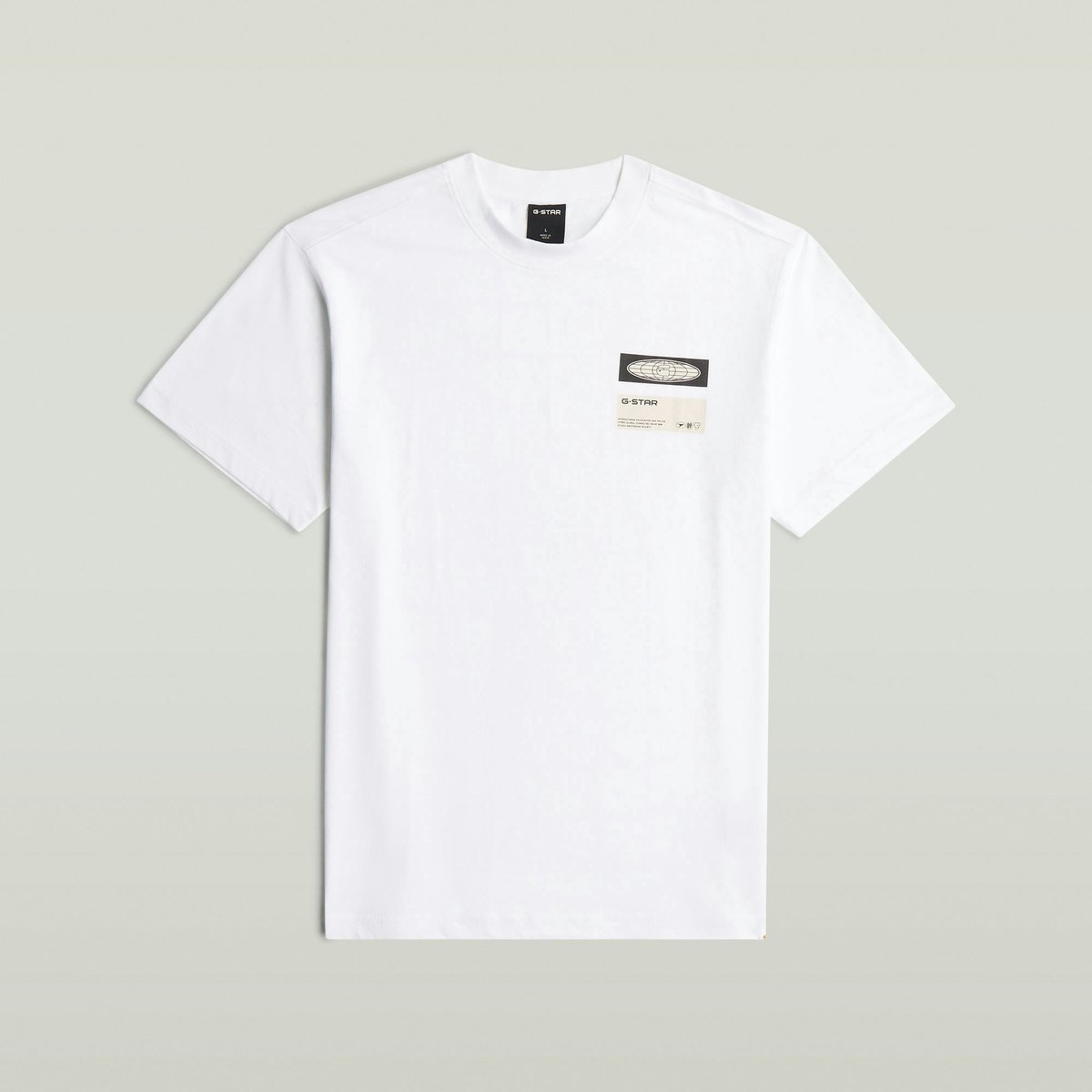 G-Star Box globe gr r t Heren T-shirts Wit