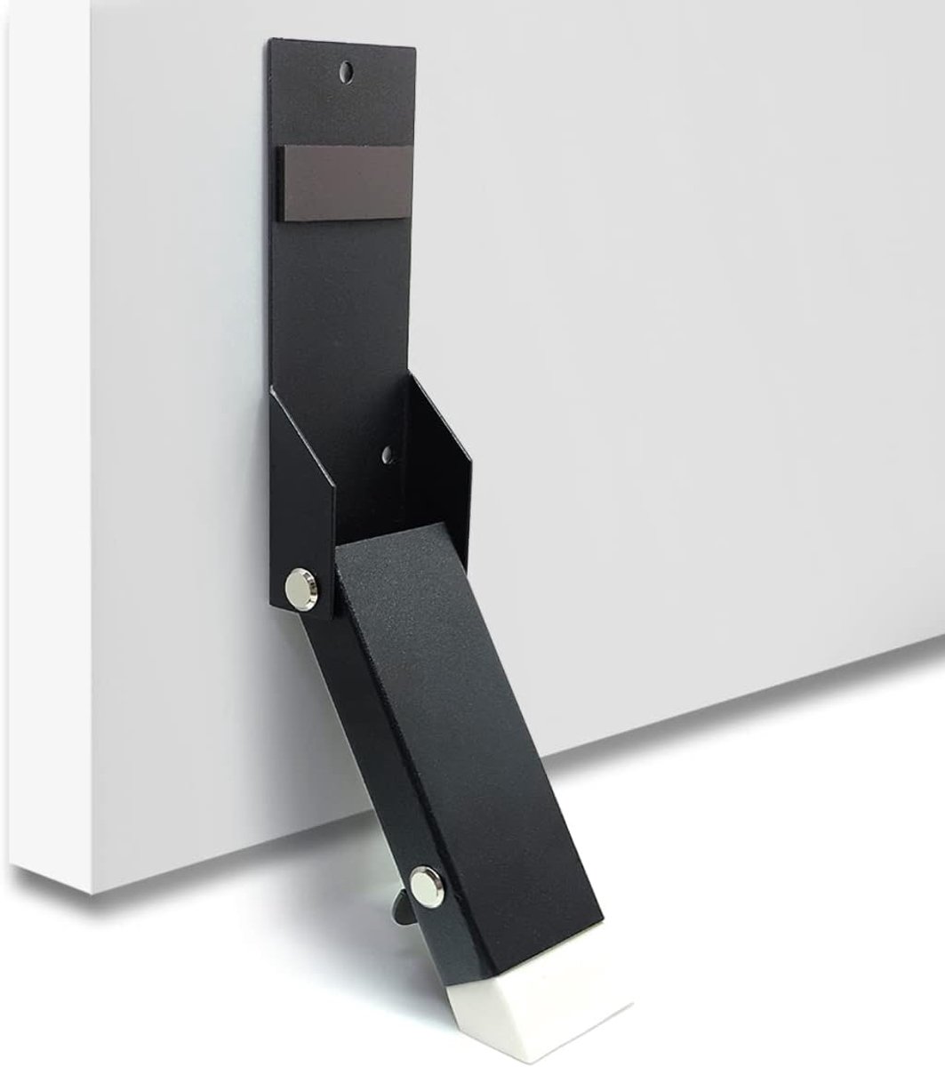 Deurstoppers - Deurhouders - Deur Open Houden - Hands-Free Bediening - 1 Deurstoppers - Zwart