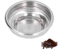 Dailygoods- Filterhouder Enkelwandig - Koffiefilterhouder - Roestvrij Staal - 2 Stuks - 58 Mm - Geschikt voor Espresso - Koffiefilter