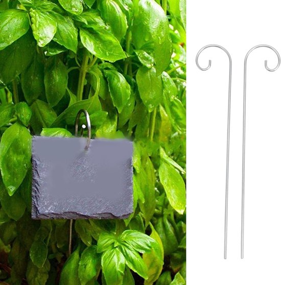 Dailygoods- Plantlabel 30 Stuks - Roestvrij Stalen Haken - Tuinmarkeringen - Weerbestendig - Eenvoudig te Verplaatsen - Afmetingen 200 mm - Tuinmarkers van Dailygoods — afbeelding 5