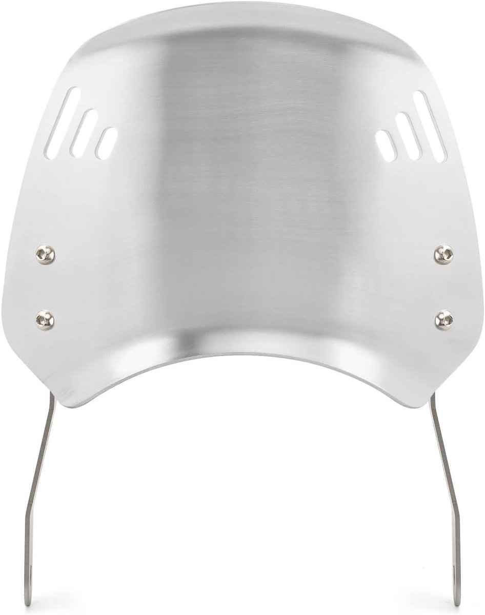 Motorfiets Windscherm - Wind Deflector - Comfortabel Rijden - Universele Pasvorm - 1 Inch Hoogte - Zwart