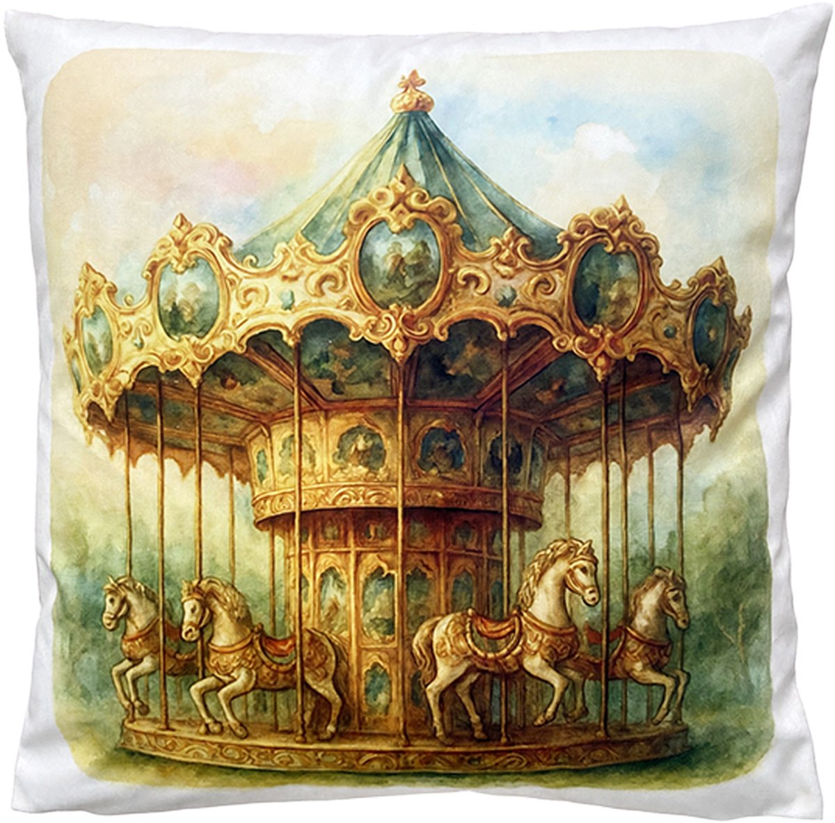 Clayre & Eef Sierkussen 45x45 cm Beige Polyester