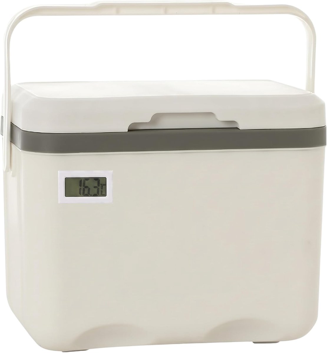 Mini Koelbox - Draagbare Koeler - Buitenactiviteiten - Ingebouwde Thermometer - 6L Capaciteit - Wit