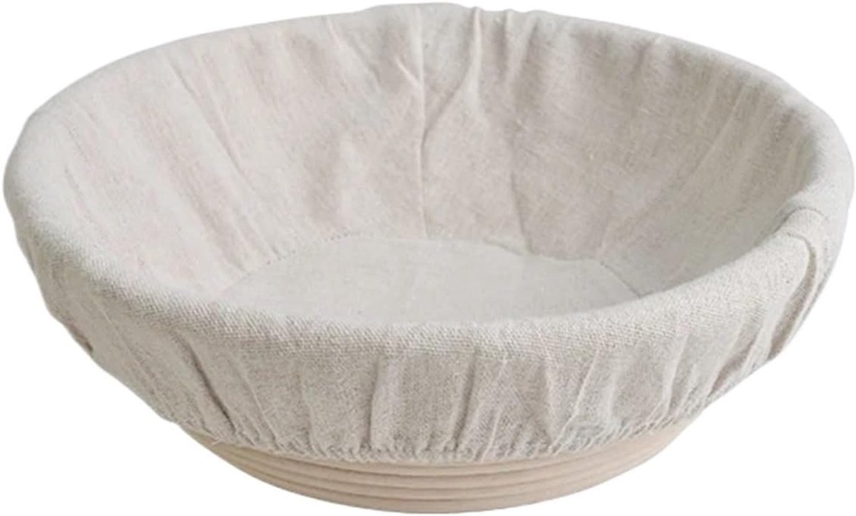 Rijsmand Brood - Deegmand Rotan - Brood Bakken - Natuurlijk Ademend - 23 x 8 cm - Houtkleur