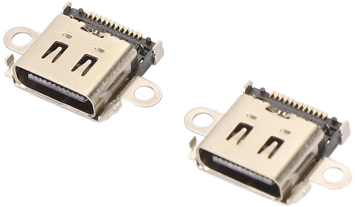 Dailygoods - 2 Stuks USB-C Oplaadaansluiting Vervanging