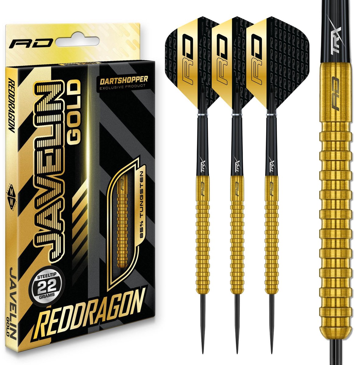 Red Dragon Javelin Gold 85% Dartshopper Exclusives - Dartpijlen