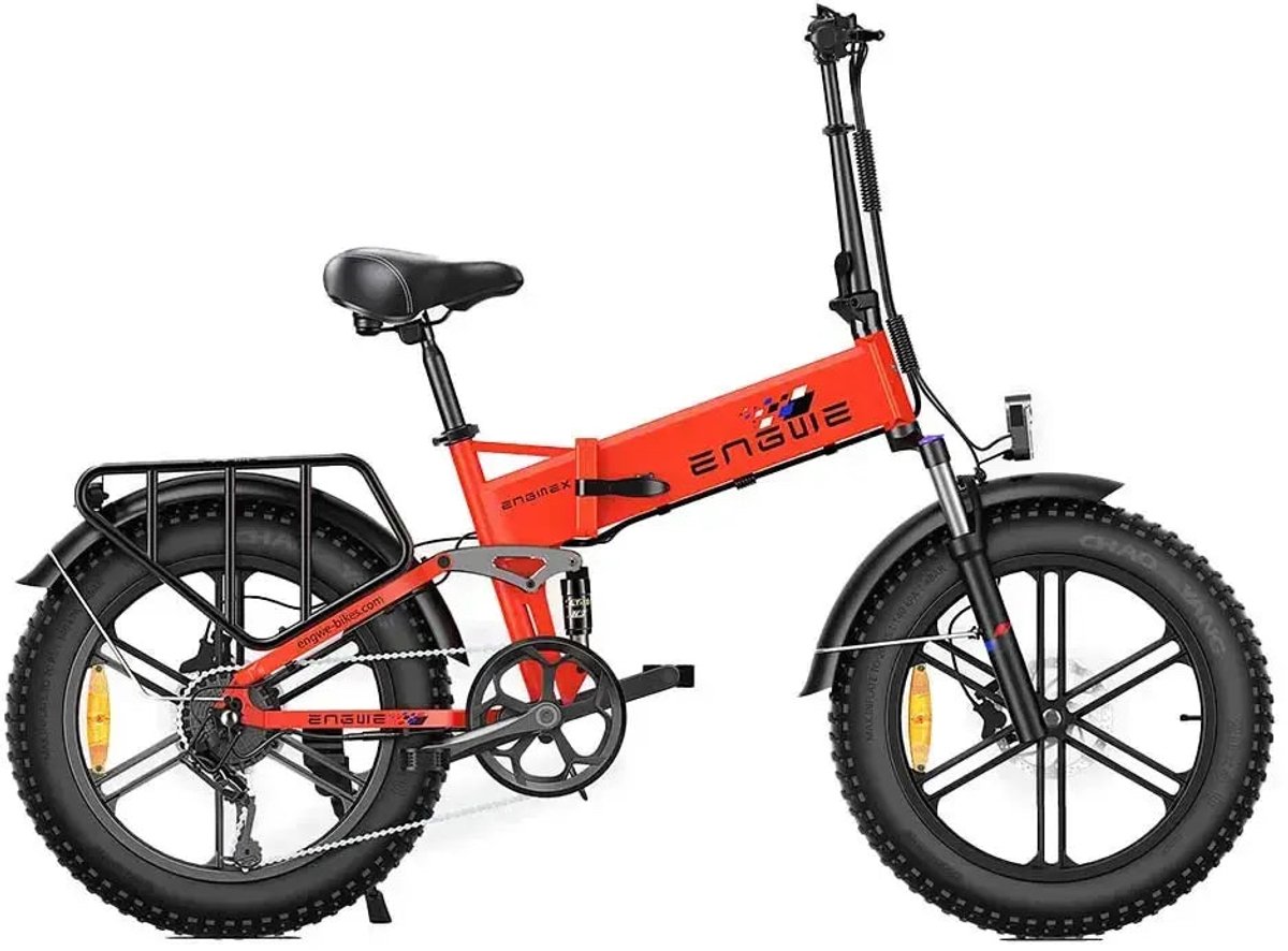 Engwe Engine X Fatbike Elektrische Vouwfiets - Rood