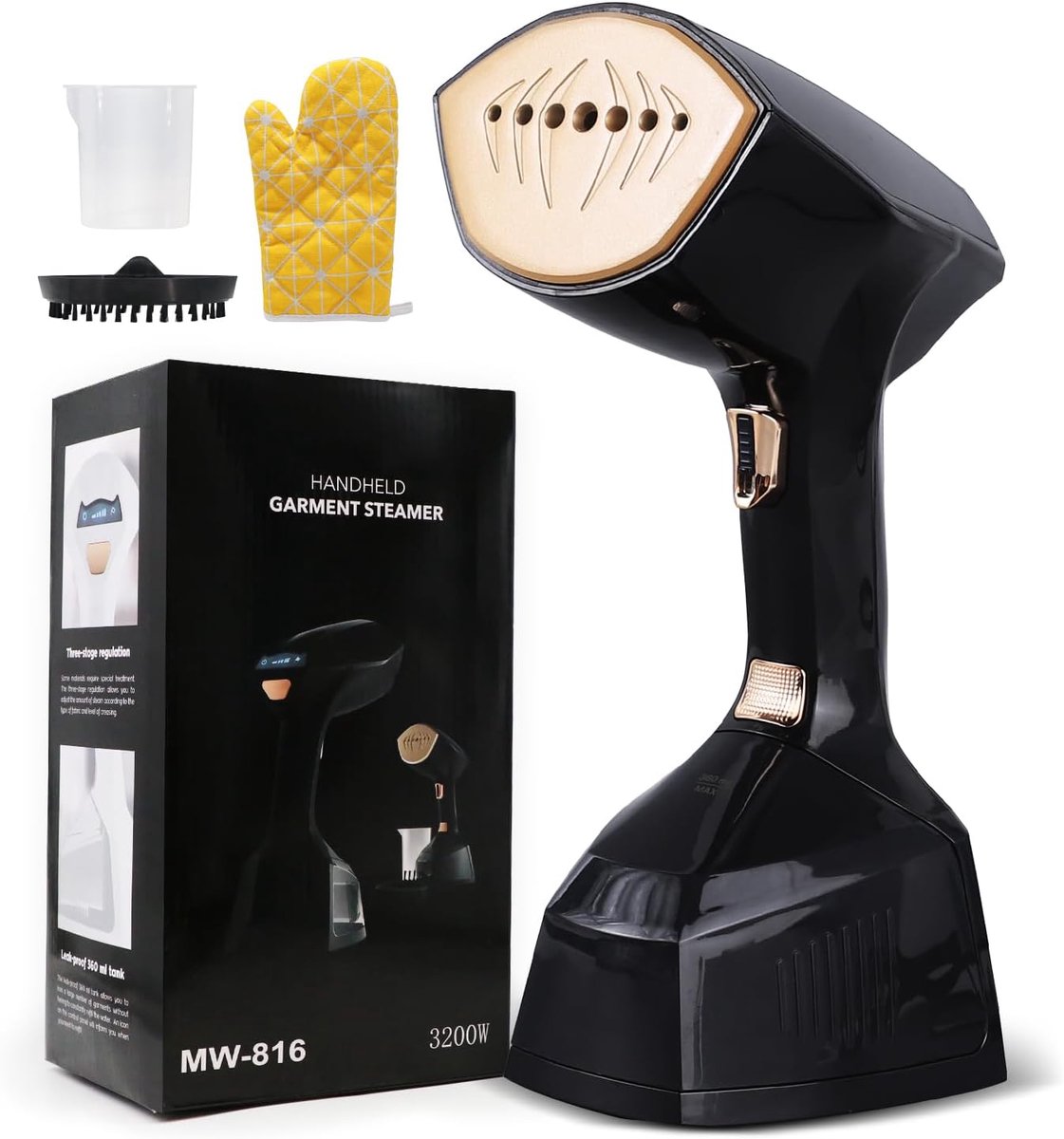 Thijox - YueLi Handstomer 2000 W, Draagbaar Stoomstrijkijzer met 300 ml Waterreservoir, Compact voor Nat en Droog Strijken, Inclusief Hittebestendige