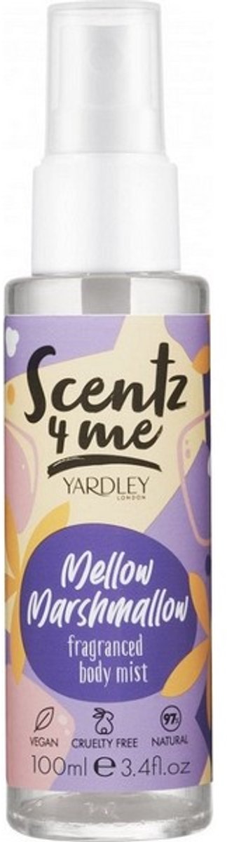 YARDLEY SCENTZ 4 ME MELLOW MARSHMALLOW BODY MIST 100 ML
