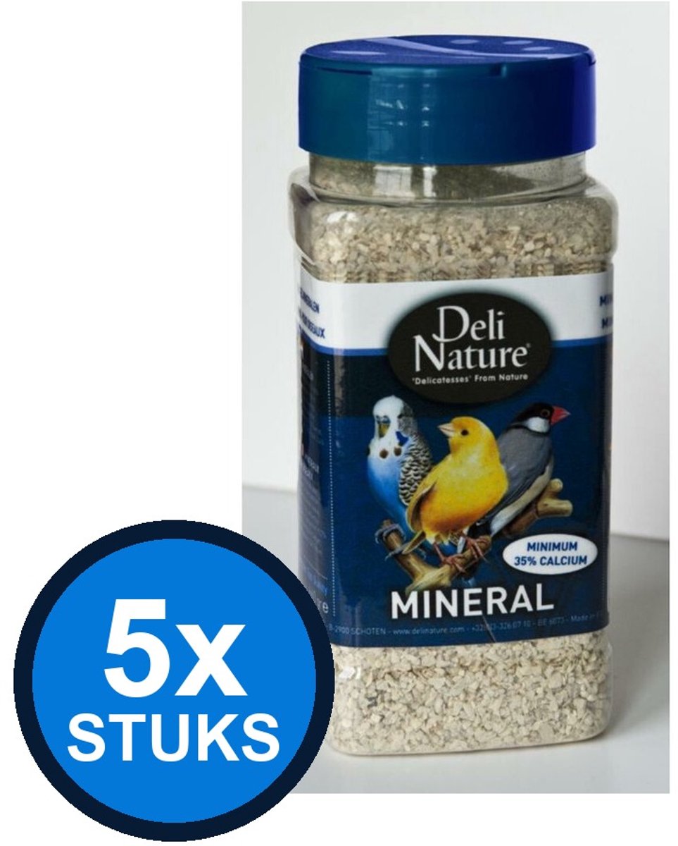 5x Deli Nature - vogelmineralen 660gr - Vogelvoer - 660 g