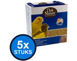 5x Deli Nature - eivoer vet geel 1kg - Vogelvoer - 1 kg
