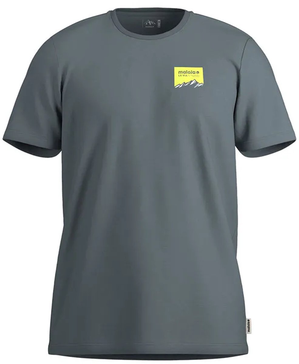 Maloja Leanom T-shirt Met Korte Mouwen Grijs M Man