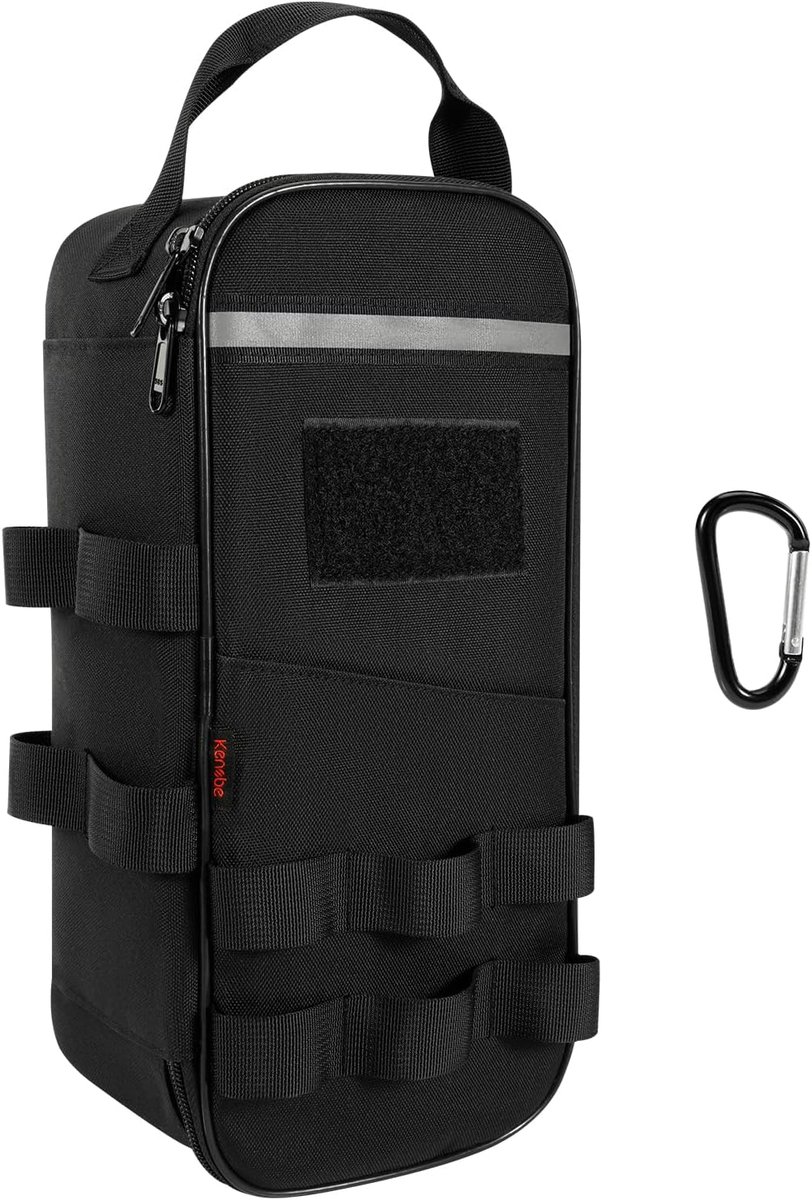 Thijox - Gereedschapstas 12 inch (31 x 15 x 10 cm), Robuuste Draagbare Molle Gereedschapstas met Karabijnhaak en Handgreep voor Elektricien, Motorfiet