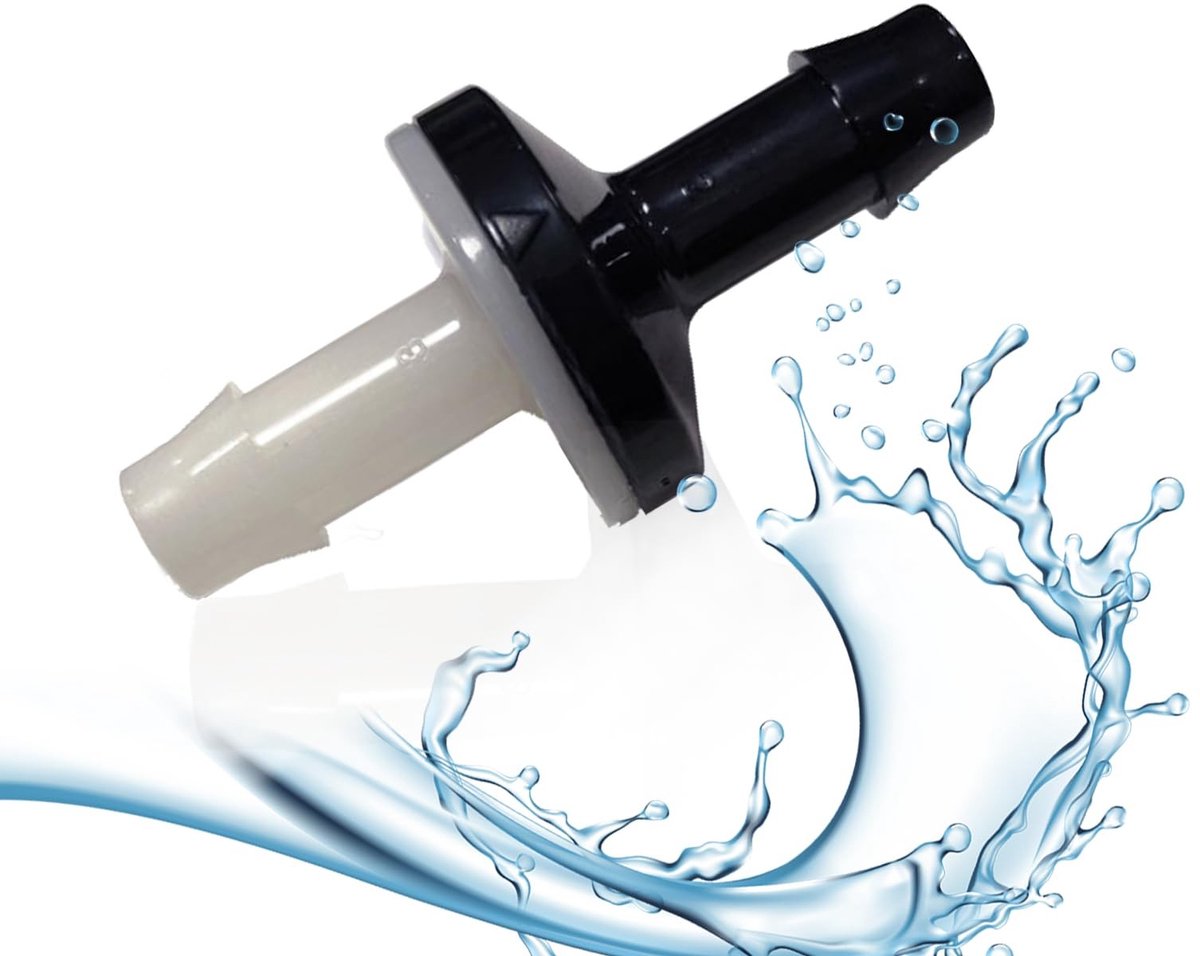 SolidKeus - 6mm ABS Check Valve voor Water, Olie en Gas