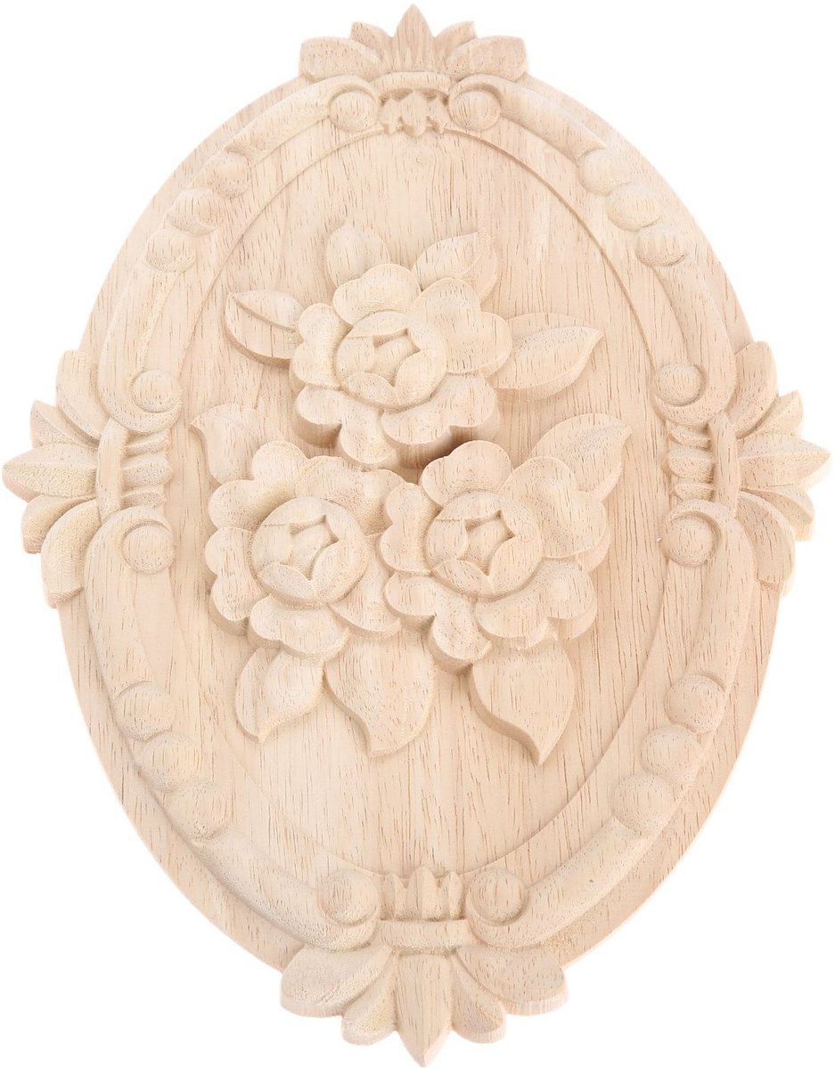SolidKeus - Houten Gegraveerde Applique Frame voor Meubeldecoratie