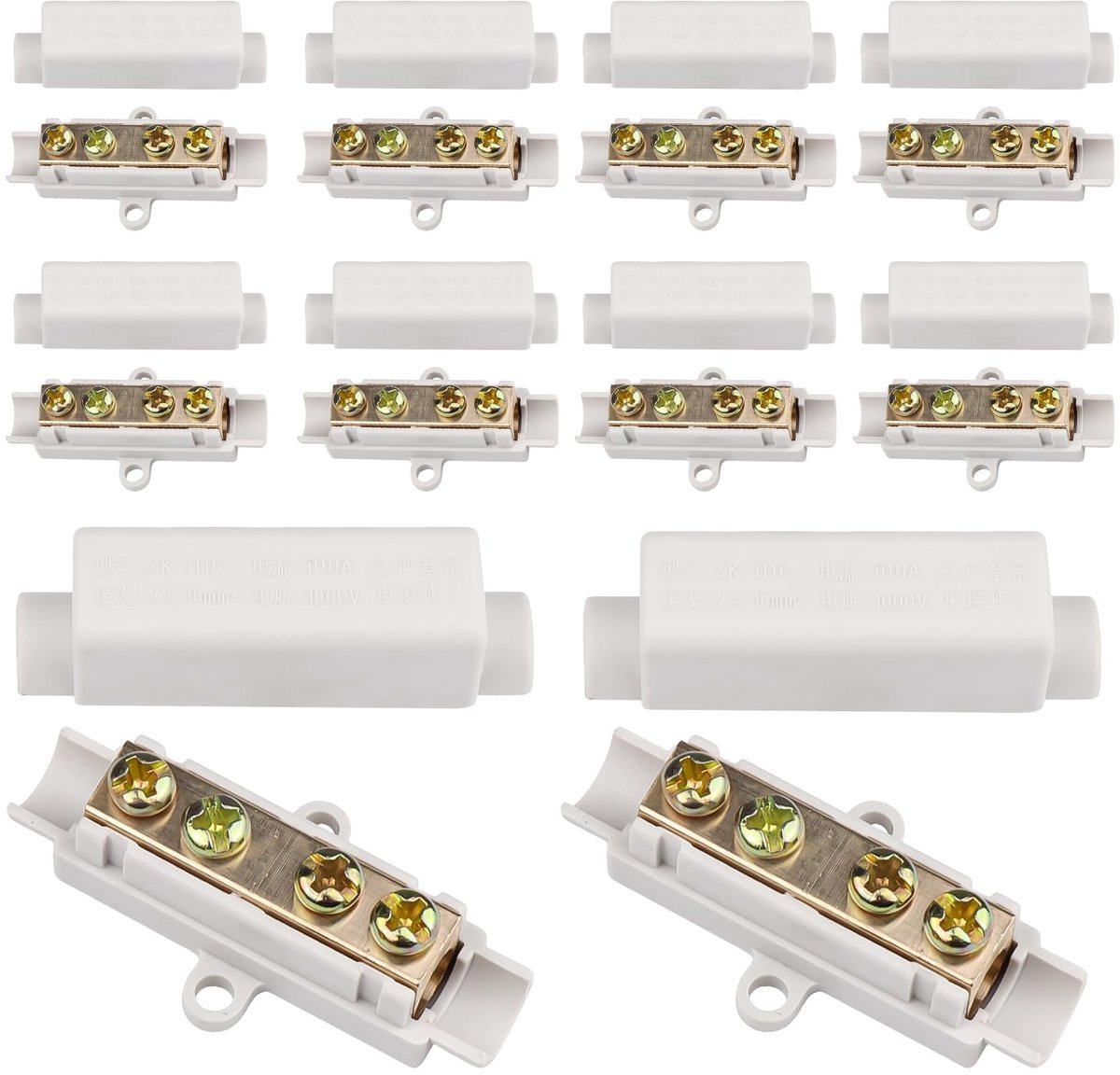 SolidKeus - Set van 10 Koper Connectoren voor Elektrische Bedrading