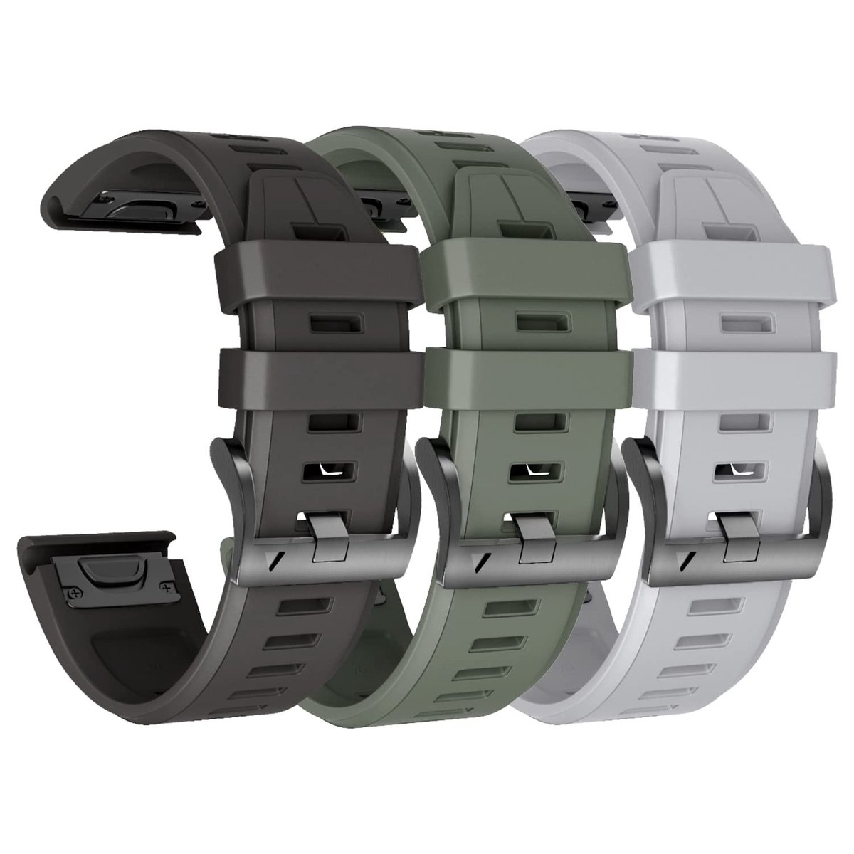 SolidKeus - 26mm Vervangende Siliconen Horlogeband voor Slimme Horloges