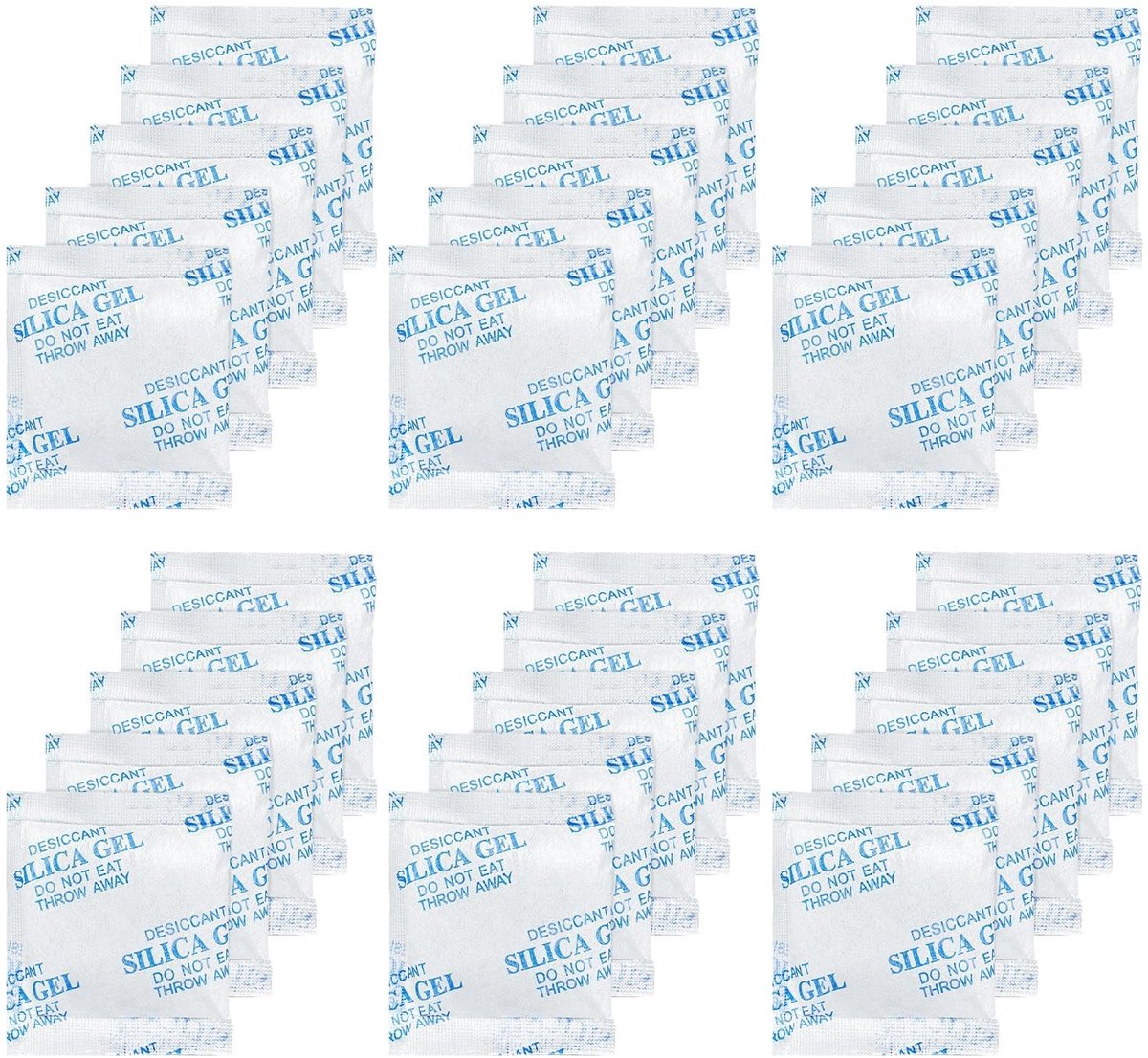SolidKeus - Silicagel Sachets, Set van 30 Stuks van 10 g
