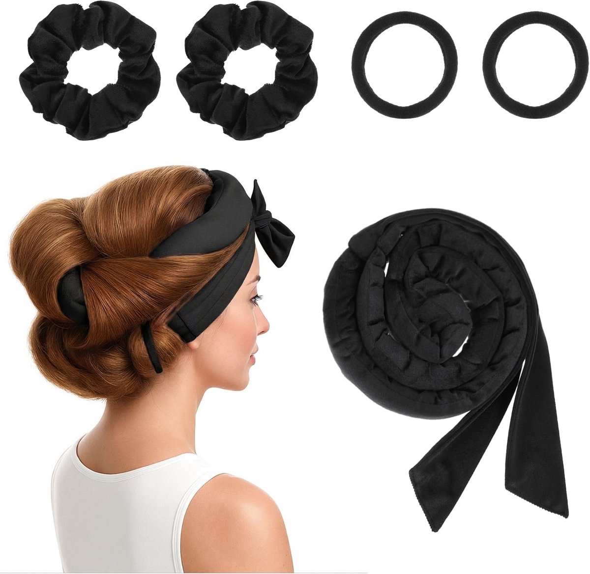 SolidKeus - Set van 5 Heatless Curls Haarrollers