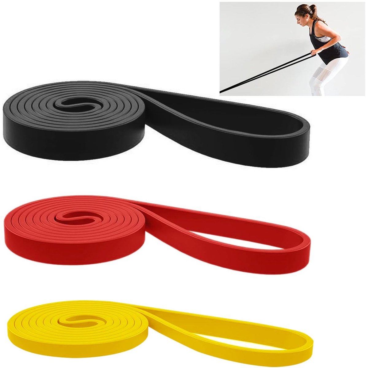 SolidKeus - Set van Weerstandsbanden voor Krachttraining en Yoga