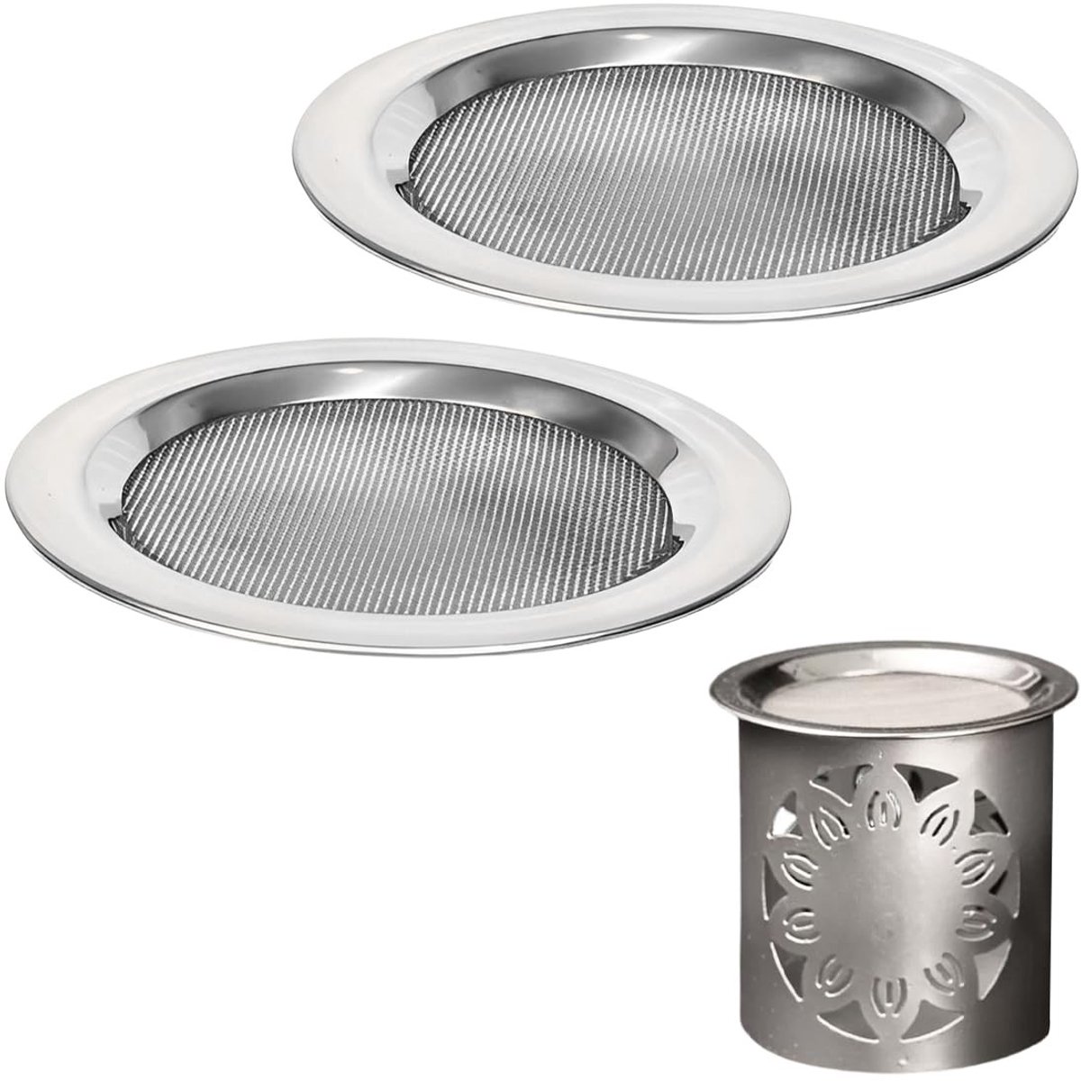 SolidKeus - Set van 2 Rookzeefjes van RVS