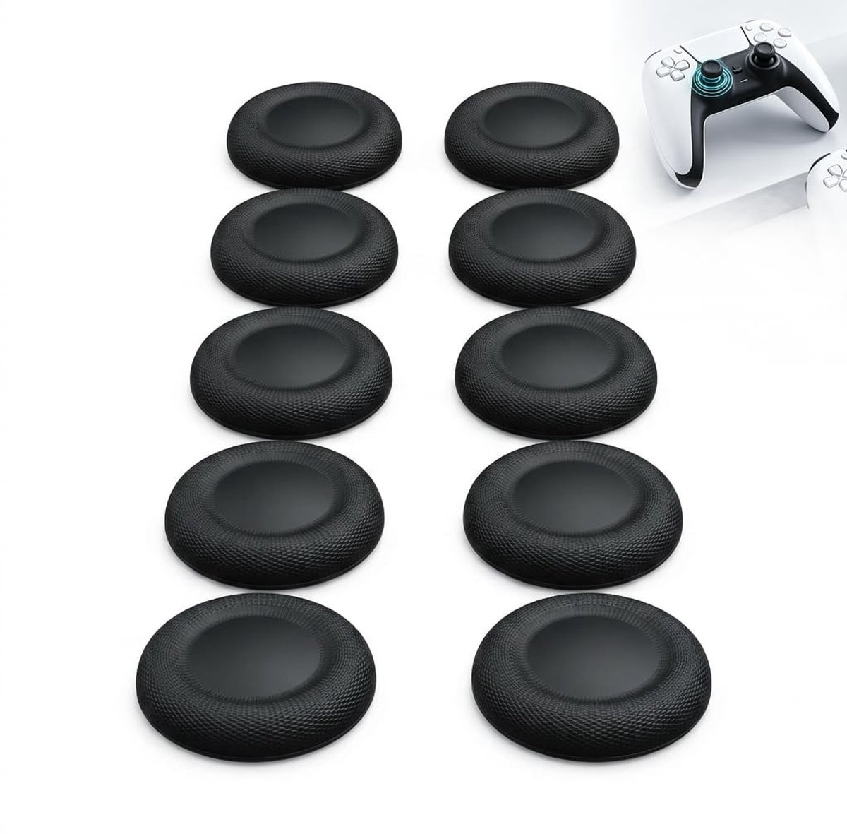 SolidKeus - Set van 10 Antislip Joystick Doppen voor PS5 Controller