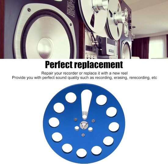 Lege 1/4 7 Inch Tape Reel voor Open Reel Audio-opnames, Universele 11 Holes Geluidsband, Ideaal voor Tape Recorders en Geluidsopnames — afbeelding 2