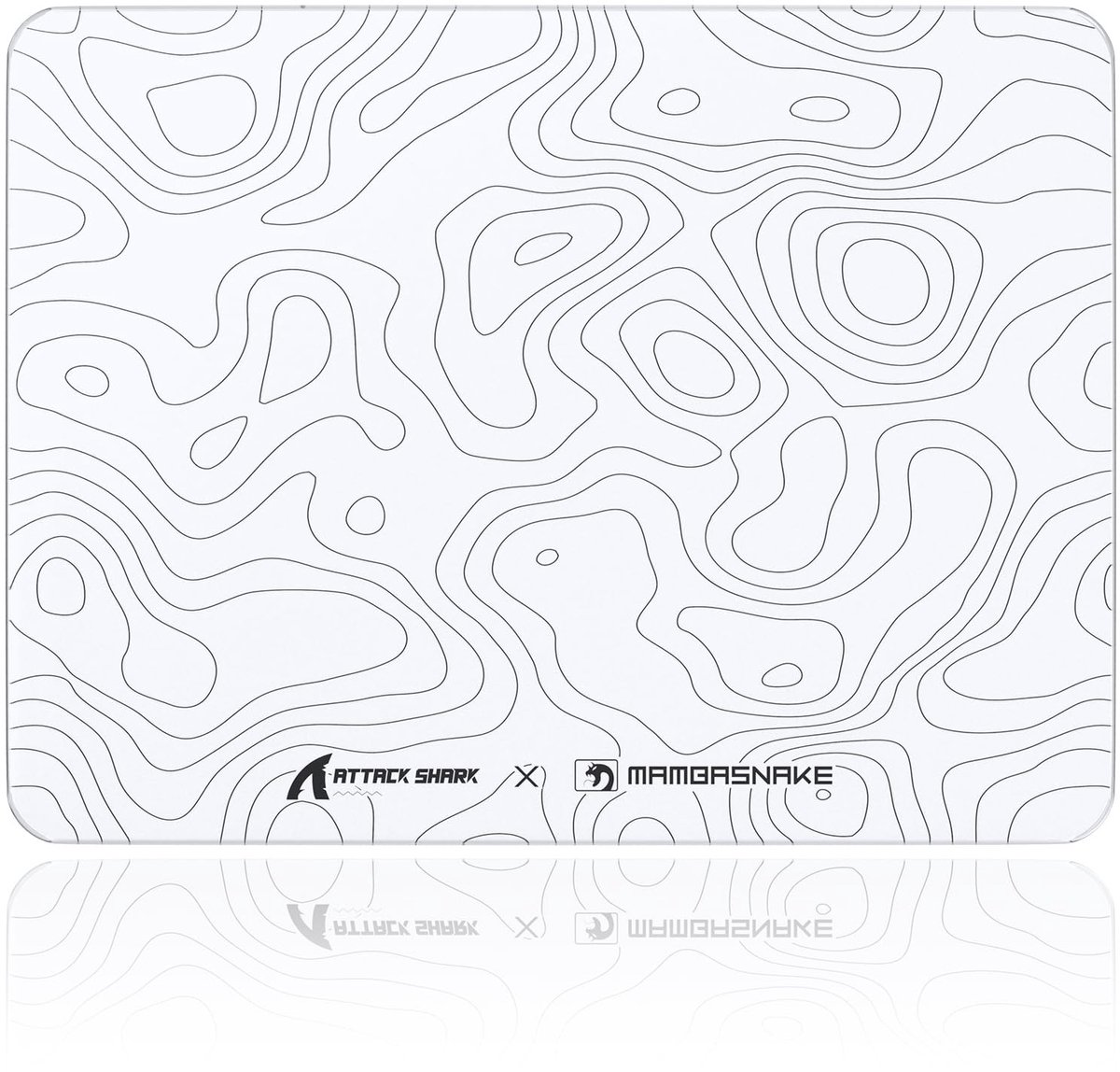 SolidKeus - Compacte Gaming Mousepad van Glas met Nano-Micro-Etched Textuur en Antislip Ondergrond