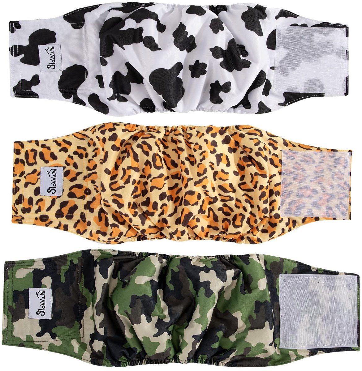 SolidKeus - Set van 3 Wasbare Luiers voor Mannenhonden, Comfortabele en Absorberende Oplossing