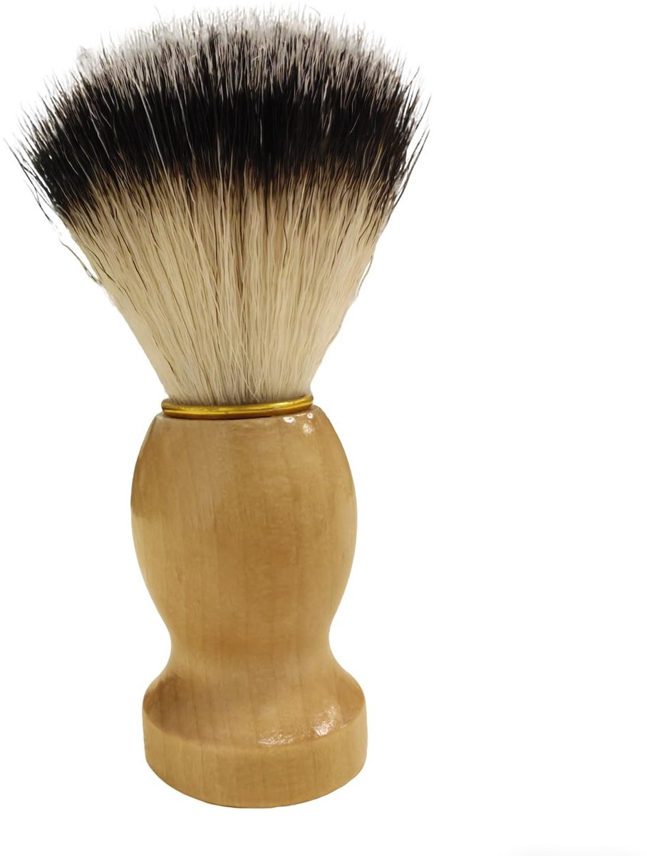 SolidKeus - Premium Scheerkwast van Pure Dashaar met Houten Handvat