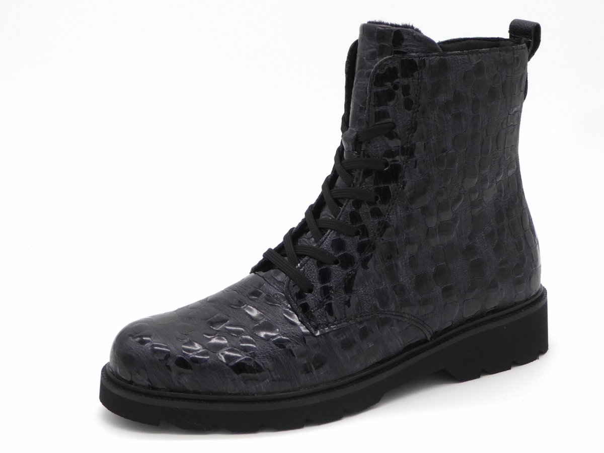 Remonte Dames Veterboot - D3S72-14 Blauw - Wijdte H - Maat 38