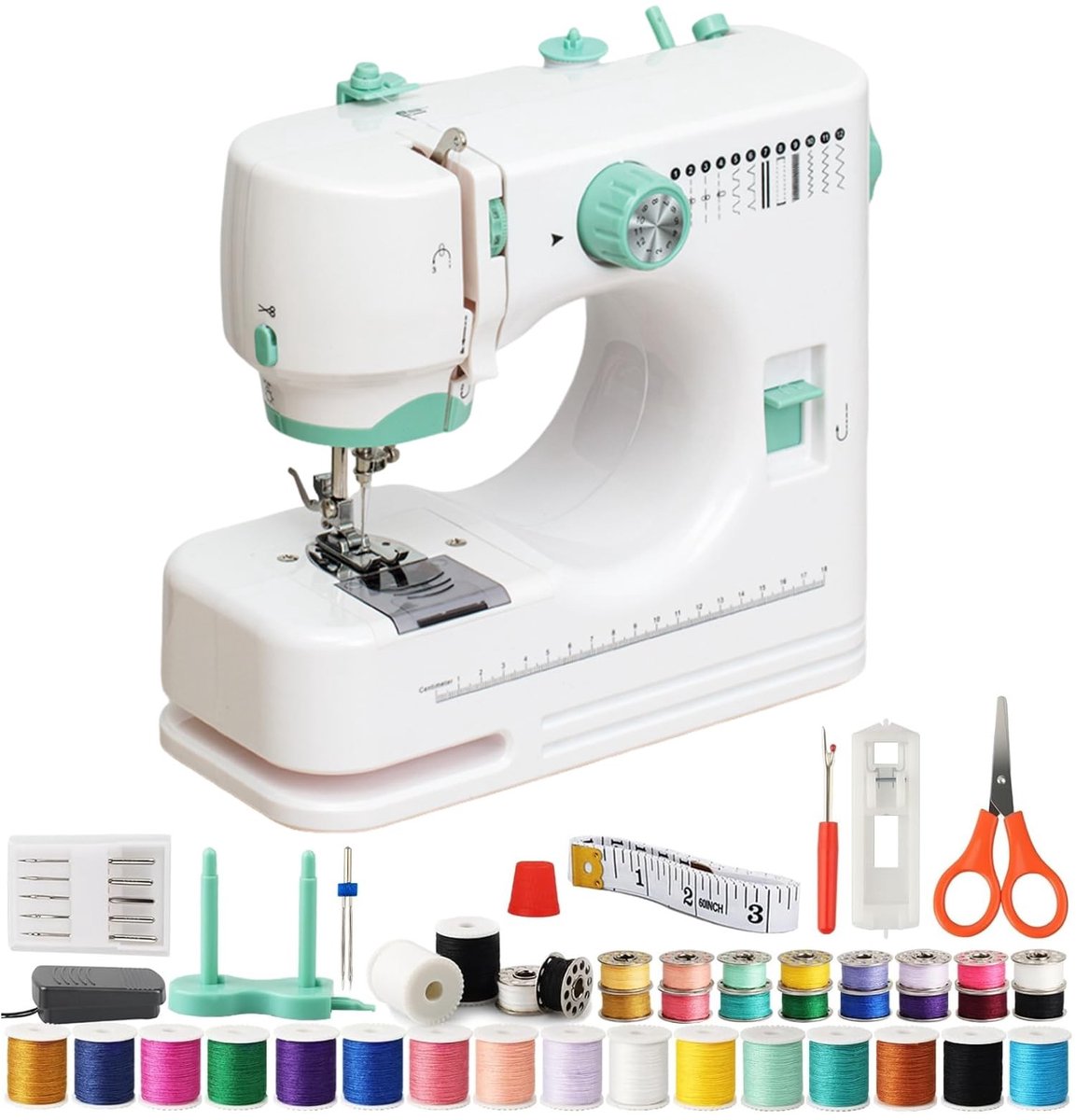 SolidKeus - Draagbare Mini Elektrische Naaimachine voor Beginners