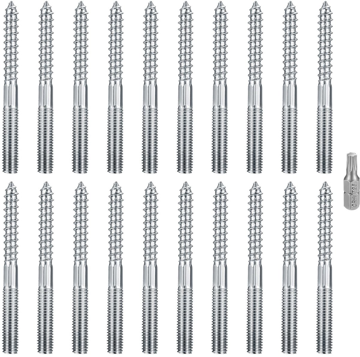 SolidKeus - Set van 20 M8 Torx Houtschroeven voor Houten Verbindingen
