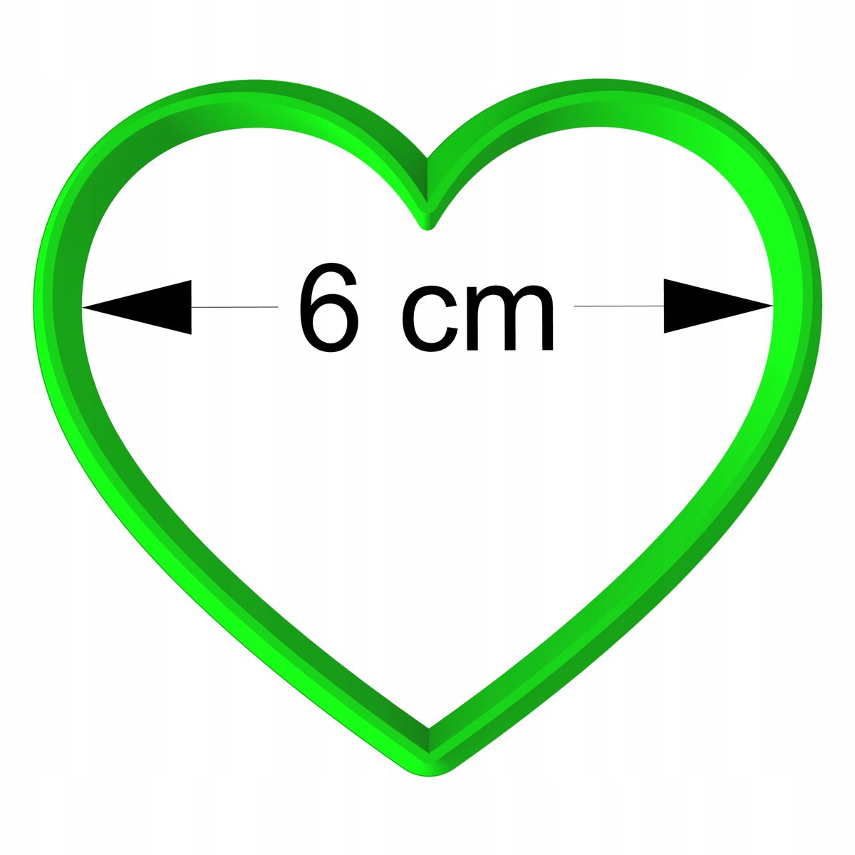 Koekjesvorm Hart Valentijn - 6cm - Bakvorm voor Koekjes