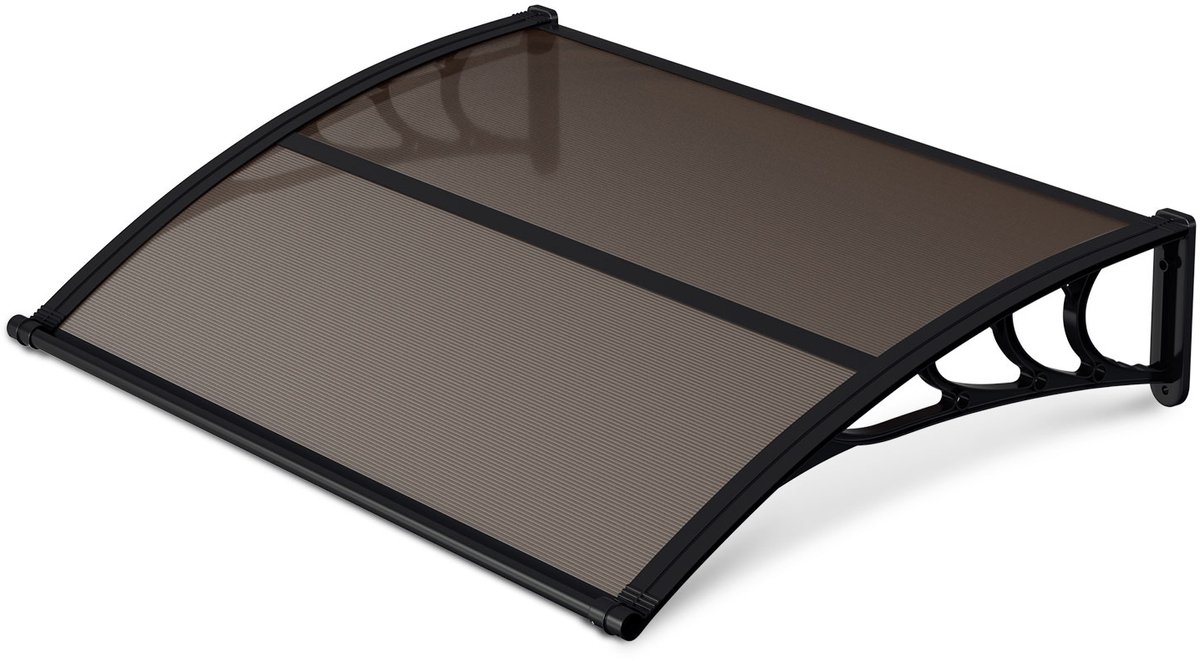 Deurluifel 150 x 100 cm - 5 mm polycarbonaat - bruin