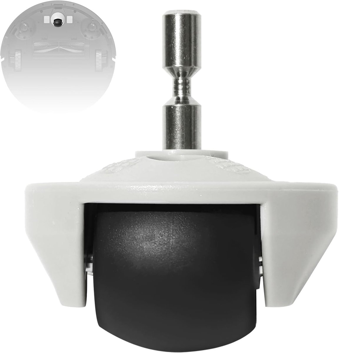 Stil wiel, geluidsarm, wiel voor Roborock S8, S7, Q7, S6, S5, G20, G10S, G10, T7S, S65, S55, voor Xiaomi 1C/F9, stofzuigeraccessoires voorwiel, banden