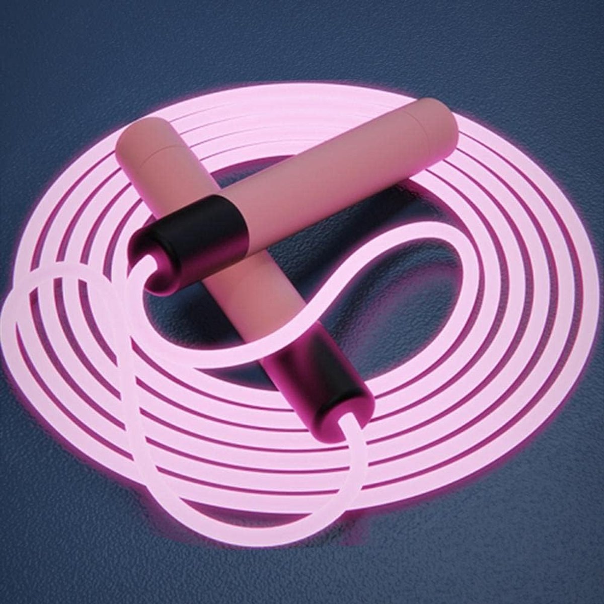 Springtouw Snelheid Springtouw Zachte Memory Foam Handvat Kwarvrij Verstelbare Touw LED Skipping voor Kinderen Volwassenen Fitness Vetverbrandende Oefeningen