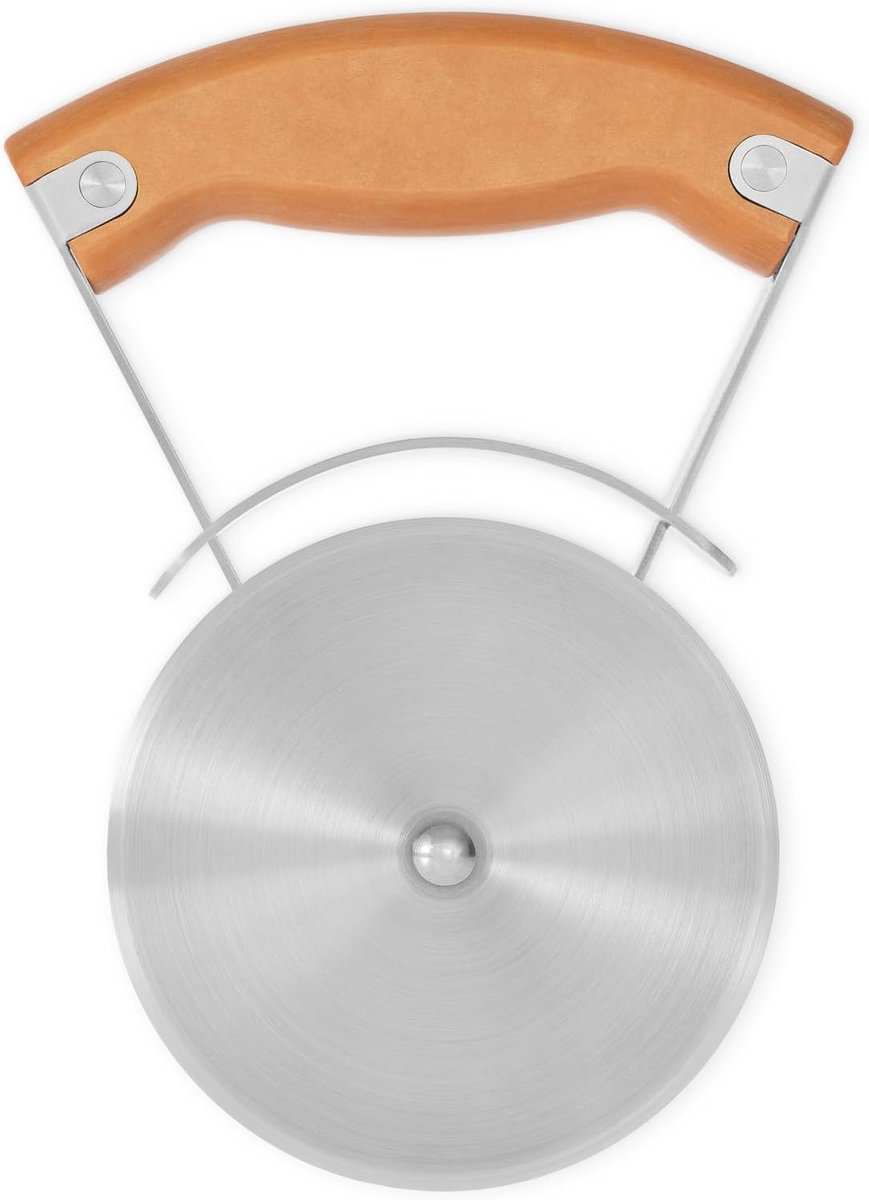Circle Präzisions-Pizza-Rad: Müheloses Schneiden und umweltfreundliches Design. Schwenkbarer Griff für Stabilität, Kraft, Kontrolle und einfache Reinigung