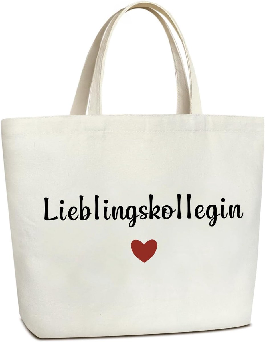 Draagtas, grote katoenen tas, shopper, tote bag, stoffen tas, boodschappentas, handtas, geschenken voor mama, oma, zus, collega, gepensioneerde, leraar, opvoeder voor verjaardag, Kerstmis