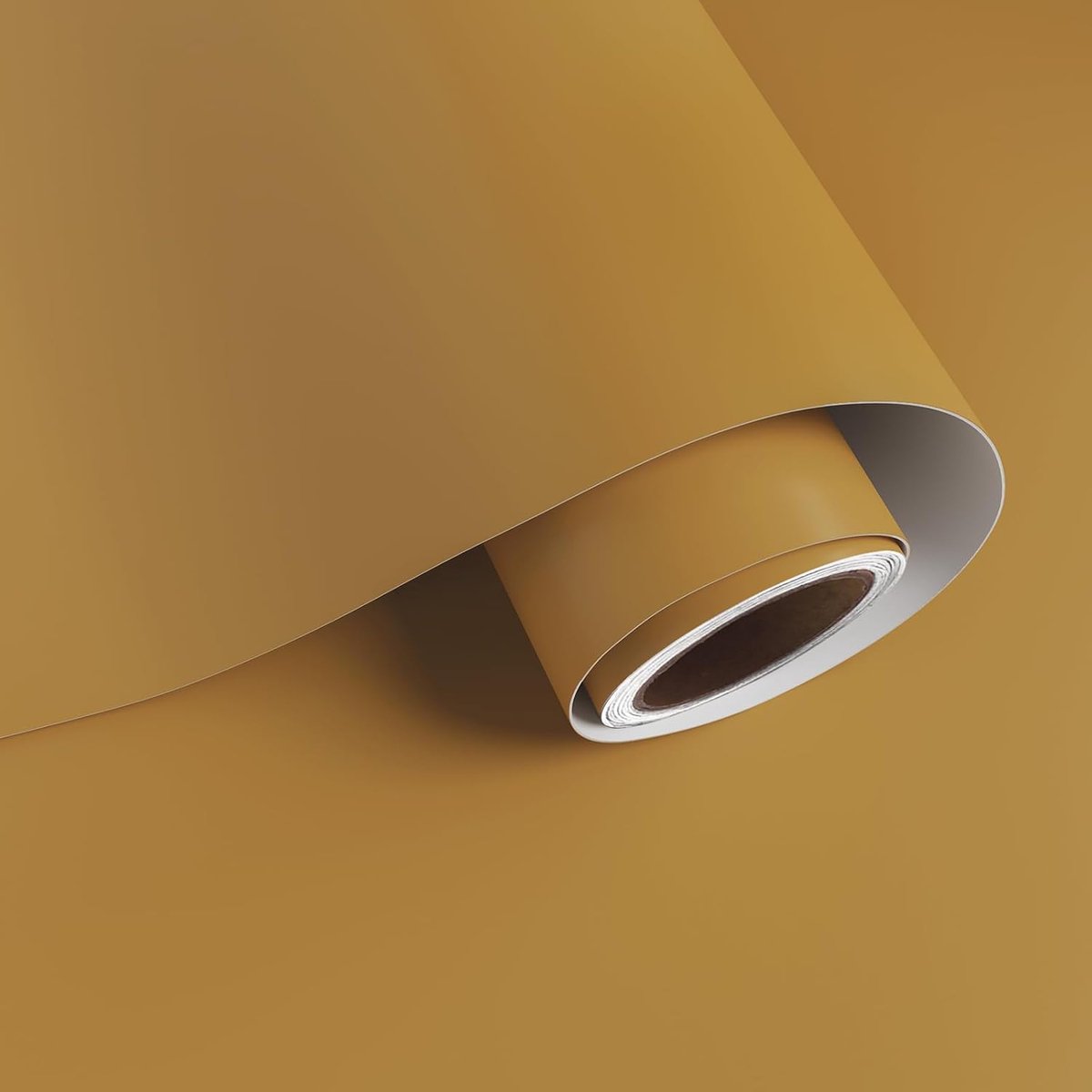 Behang, mosterdgeel, 40 cm x 200 cm, plakfolie, meubels, mosterdgeel, mat, meubelfolie, werkblad, keuken, woonkamer, slaapkamer, behang, moderne folie, keukenkasten, commode
