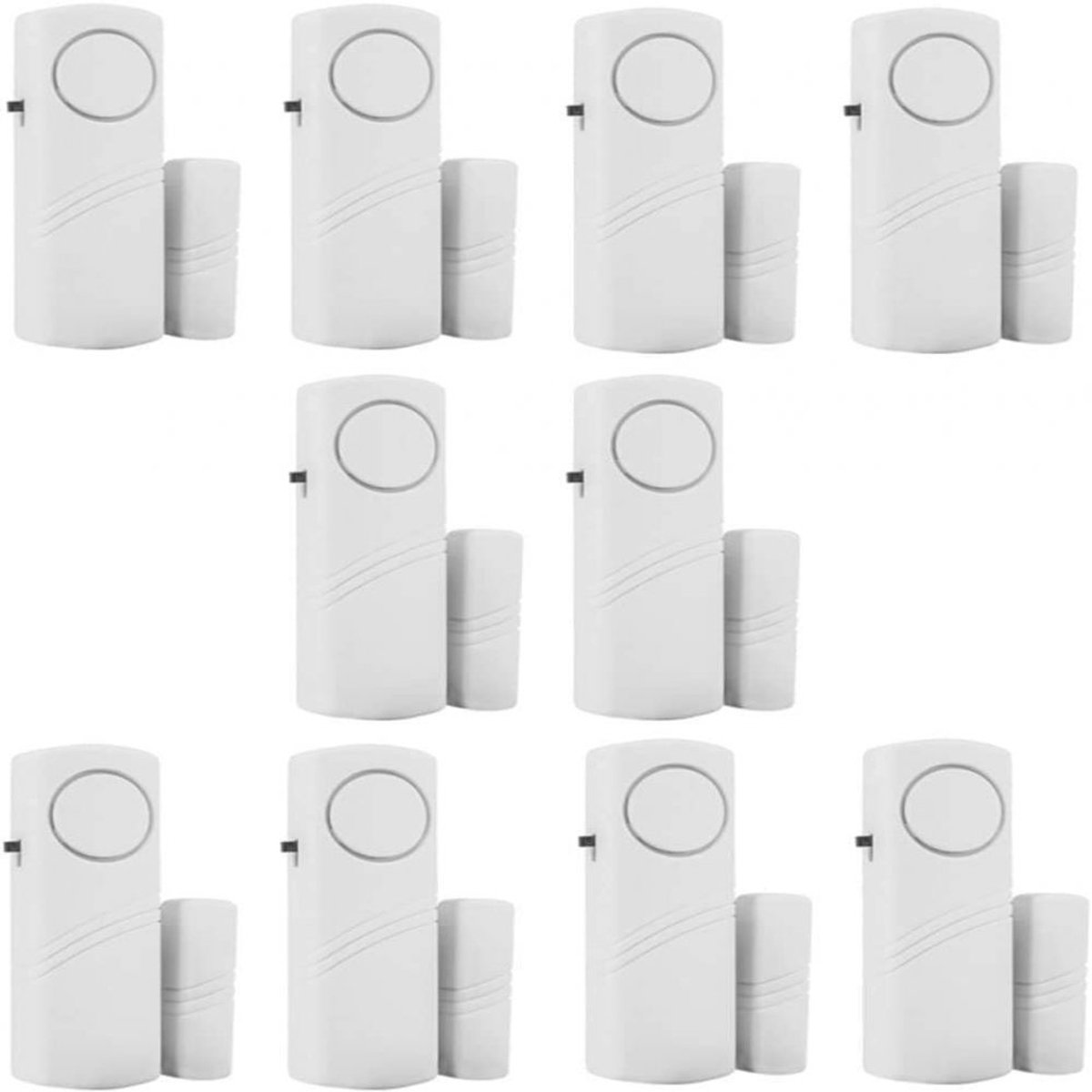 90dB deur- en raamalarm, melder voor openen van deuren en ramen, huisbeveiliging, draadloze magneetsensor, antidiefstal, geschikt voor kasten en zakelijk gebruik