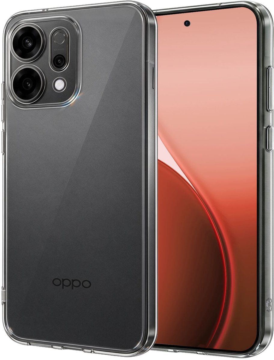 Hoesje - Geschikt voor Oppo Reno 14 - Sterk & Shockproof - Hoes Cover - Siliconen Case - Transparant