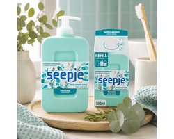 Savon pour les mains Seepje - Eucalyptus et romarin - Ingrédients naturels - 4 x 300 ml